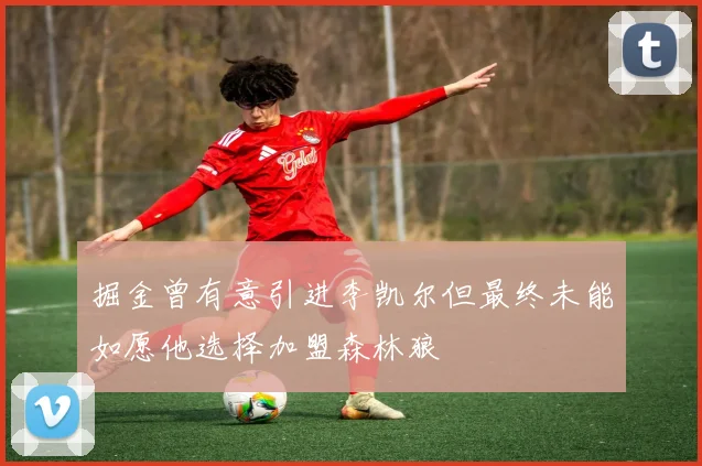 掘金曾有意引进李凯尔但最终未能如愿他选择加盟森林狼
